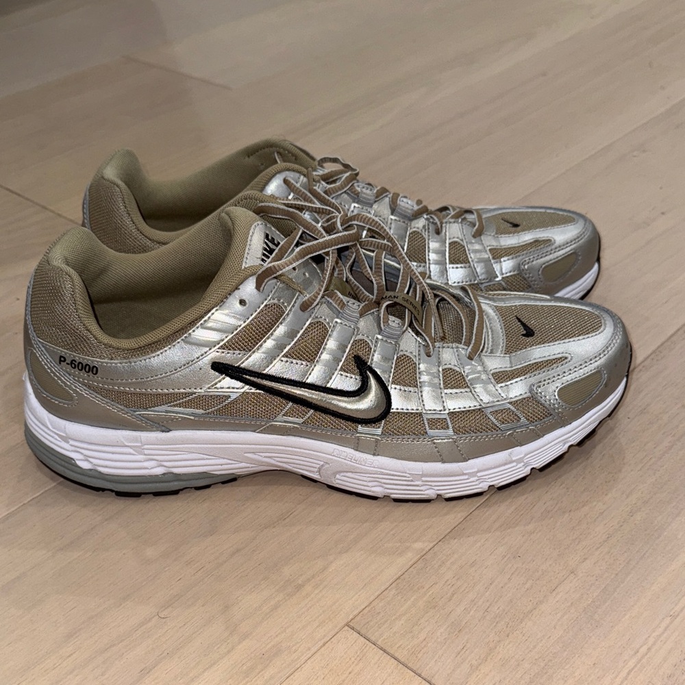 Nike P-6000 Khaki/Metallic Platinum/Pure Platinum/Metallic Silver